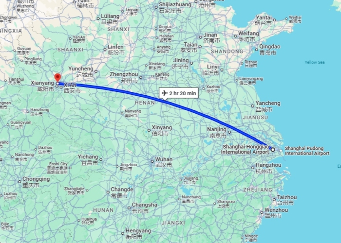 Fly from Shanghai to Xi'an