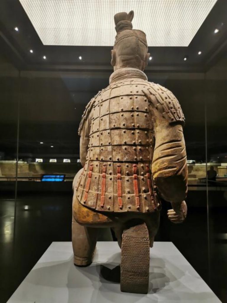 Back of Kneeling Archer Statue