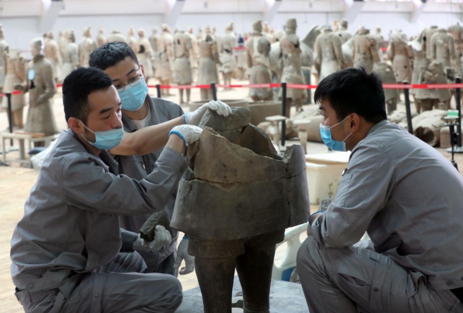 How Do Archaeologists Restore Broken Terracotta Warriors?
