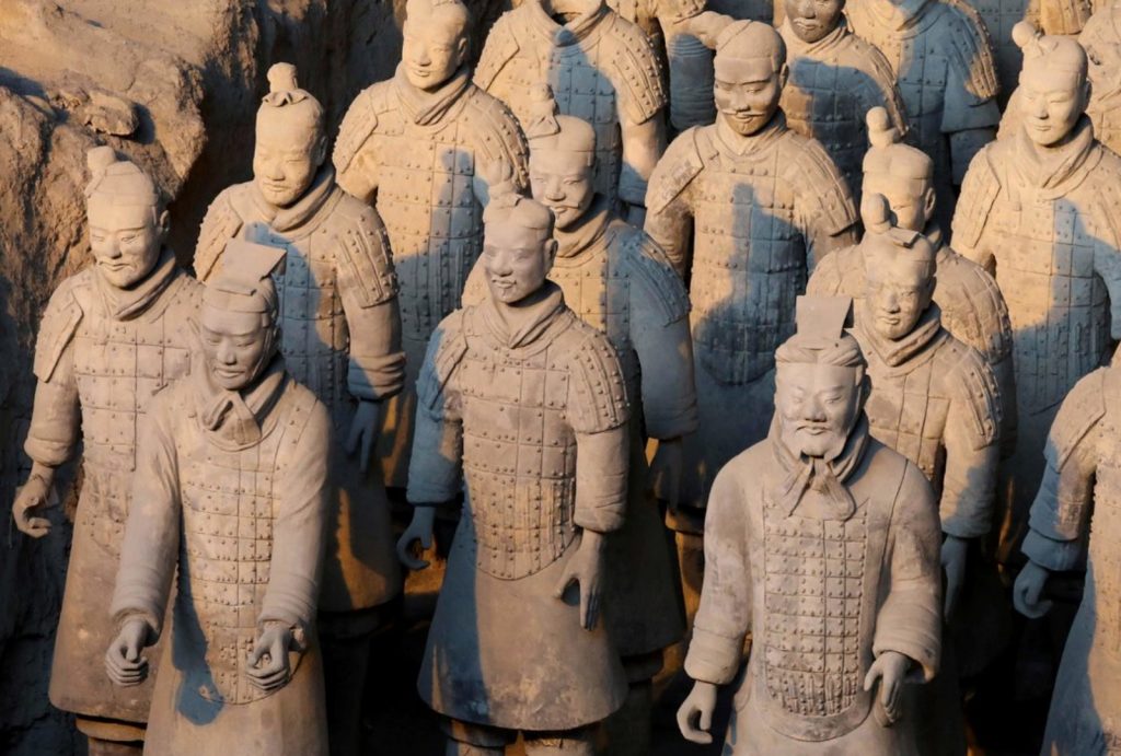 Terracotta Warriors with Different Hairstyles