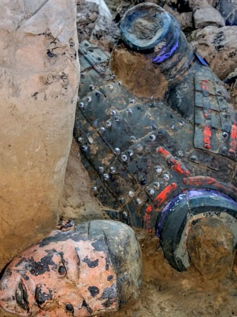 The Terracotta Warriors as they were first discovered