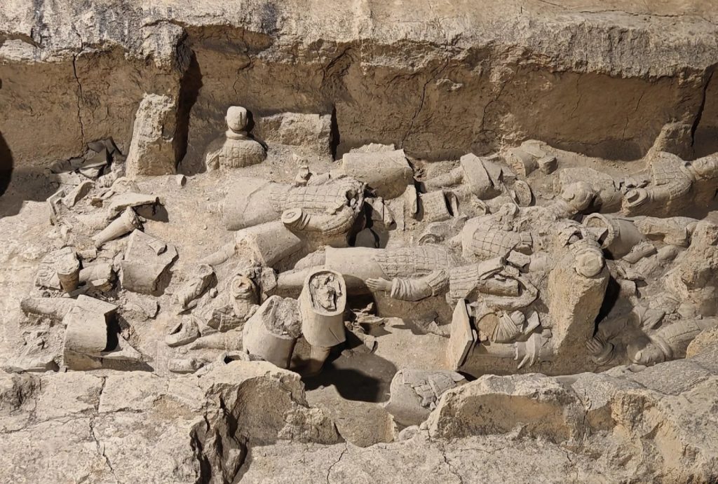 The remains of the Terracotta Army