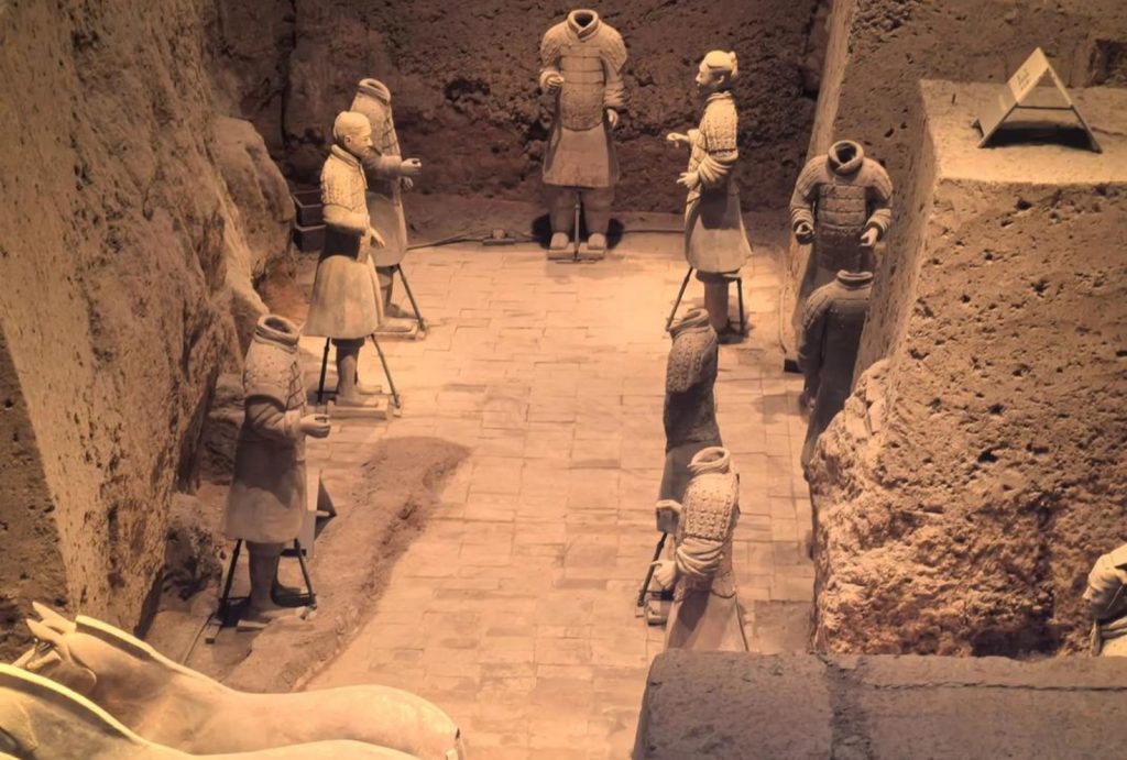 Pit 3—the military command center of the Terracotta Army