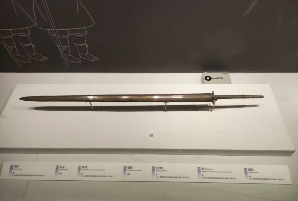 Well-preserved bronze sword